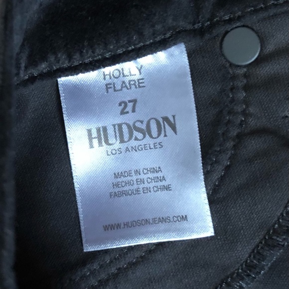 Hudson Los Angeles “Holly” Flares - Ombré Velvet/Velour Cropped Flare Pa… - Picture 5 of 8